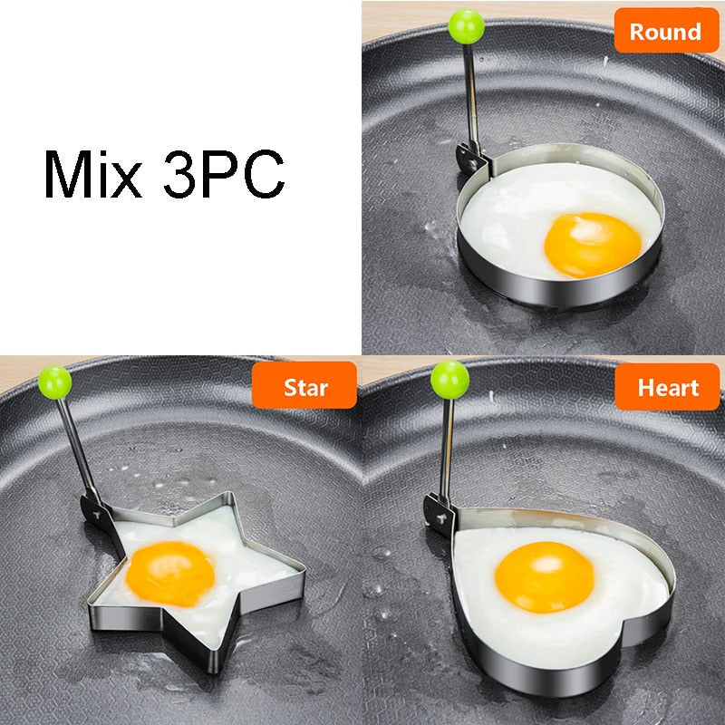 Egg Cooker Fried Egg Pancake Mold Stainless Steel Unique Kitchen