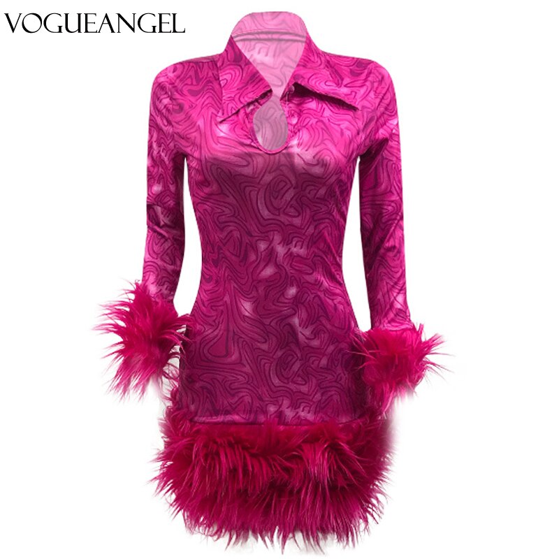 Feather Winter Dresses