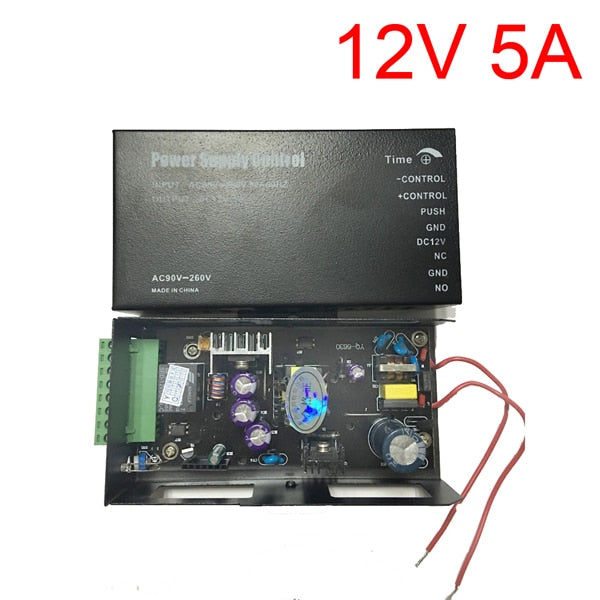 DC12V 5A Access Control Power Supply Transformer Door Adapter Covertor AC 90~260V for RFID Fingerprint Access Control