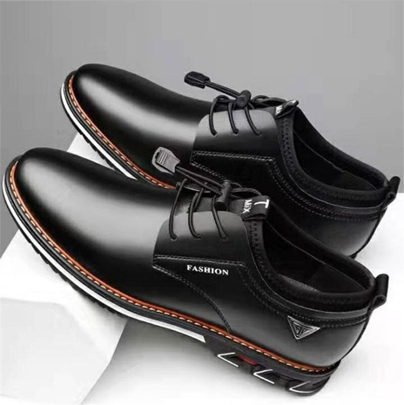 Luxury Pointed Toe Casual Leather Men's Shoes
