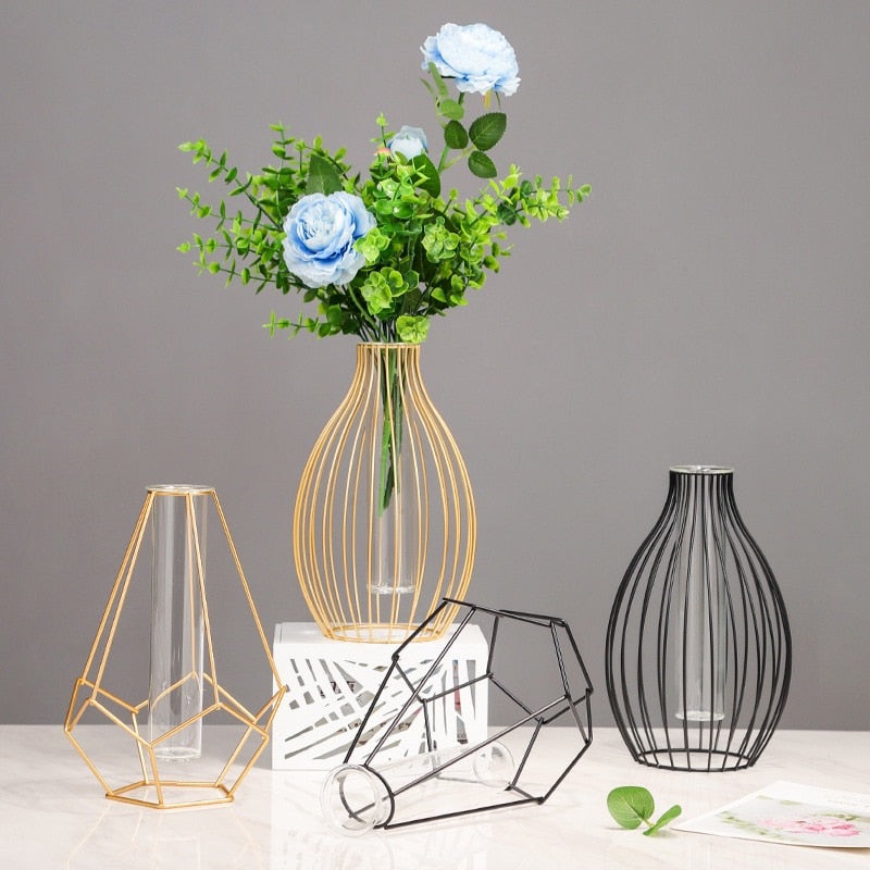 Home Decoration Metal Vase Flower Pot