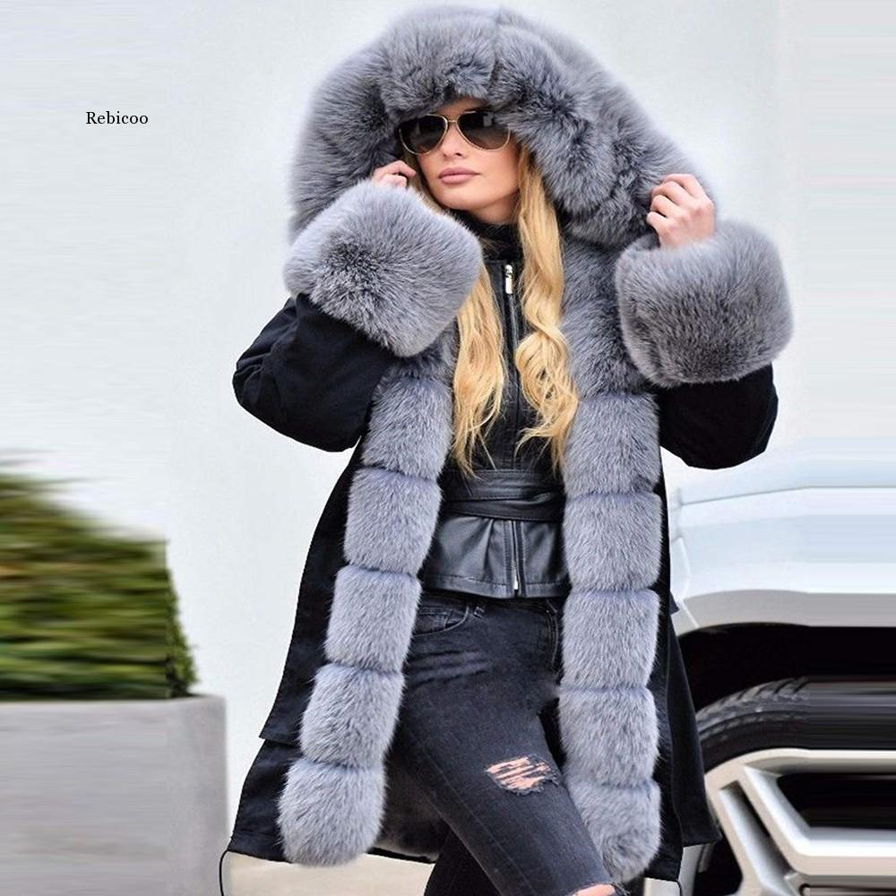 Women's Long Sleeves Faux Coat Winter Jacket
