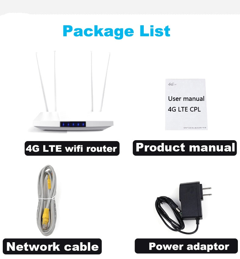 WAN LAN wireless modem LTE 4G router wifi