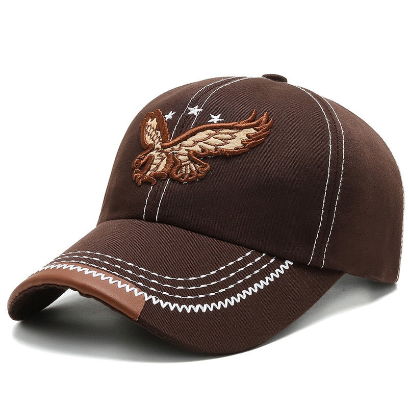 3D Eagle Embroidery Sun Hat