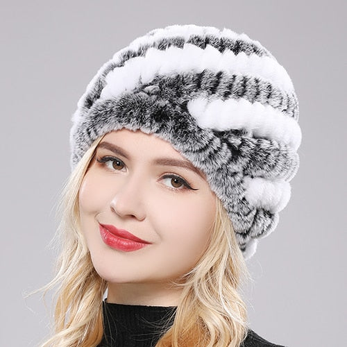 Women's Winter Warm Fur Snow Cap