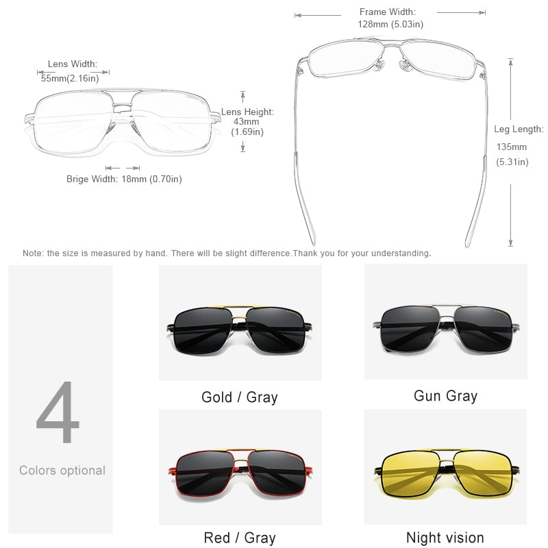 Men Women Fashion Polarized Driving Sunglasses