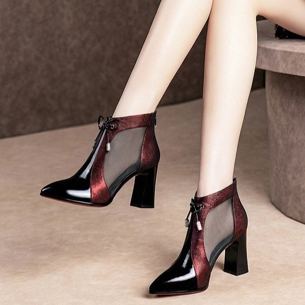 Summer Hollow High-Heeled Female Boots Shoes