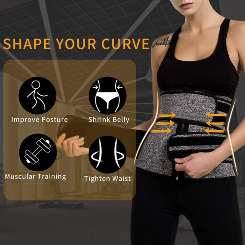 Women Slimming Workout Belt Trimmer Tummy Body Shaper Waist Trainer