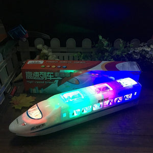 32cm Plastic CRH Train Toys Model Electric Flash Light Sound Toys Trains for Kids Gifts