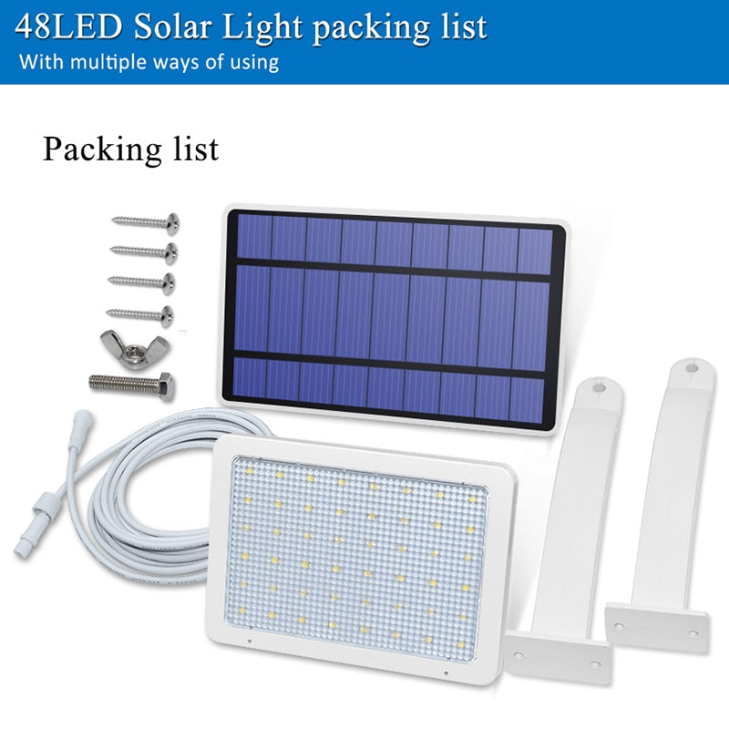 800lm 48 LED Security Lighting With Adustable Lighting Angle Solar Lamp