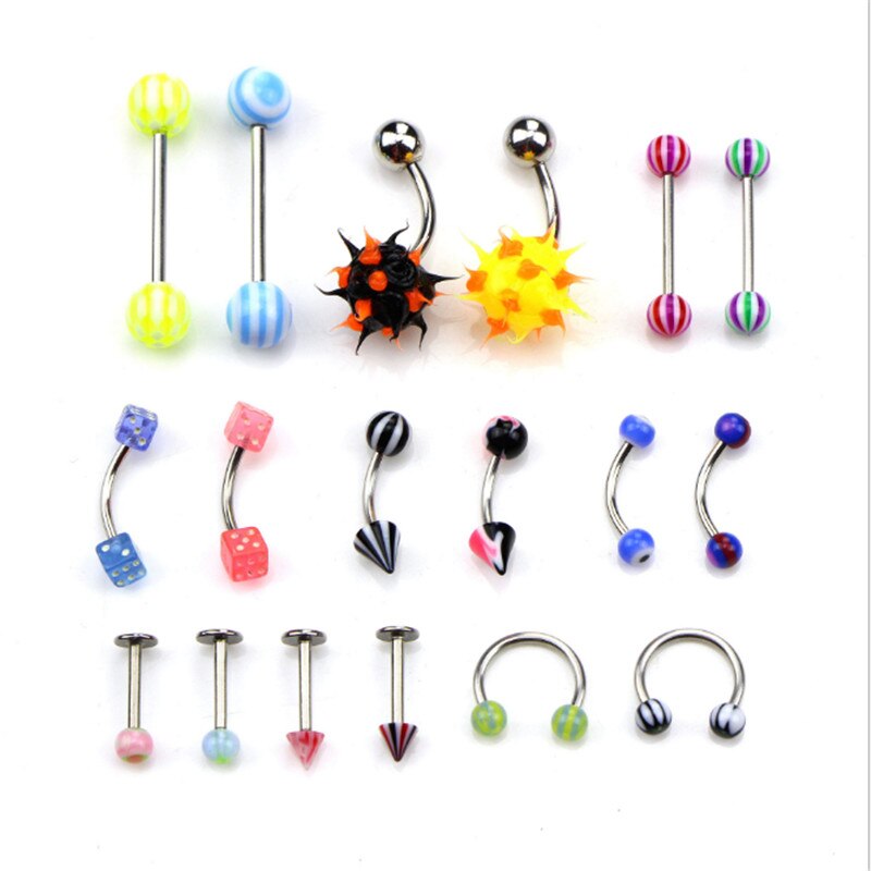 27pcs/set Disposable Body Piercing Jewelry Tools