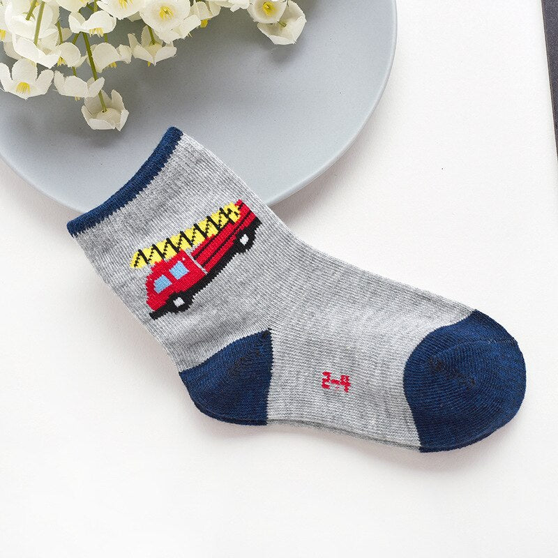 Autumn Cotton 10pieces Boys Socks for 4-9 Year kids