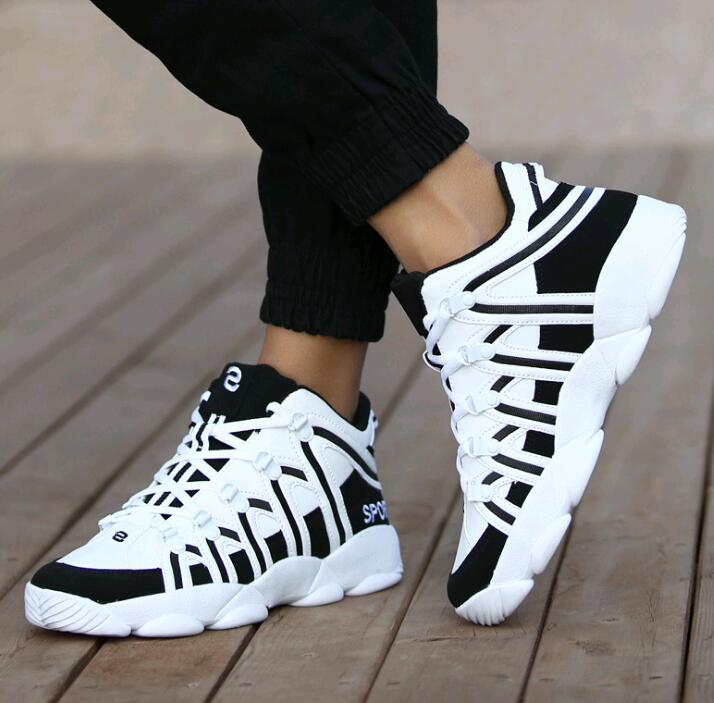 Men Casual Walking Breathable Lace-Up Shoes