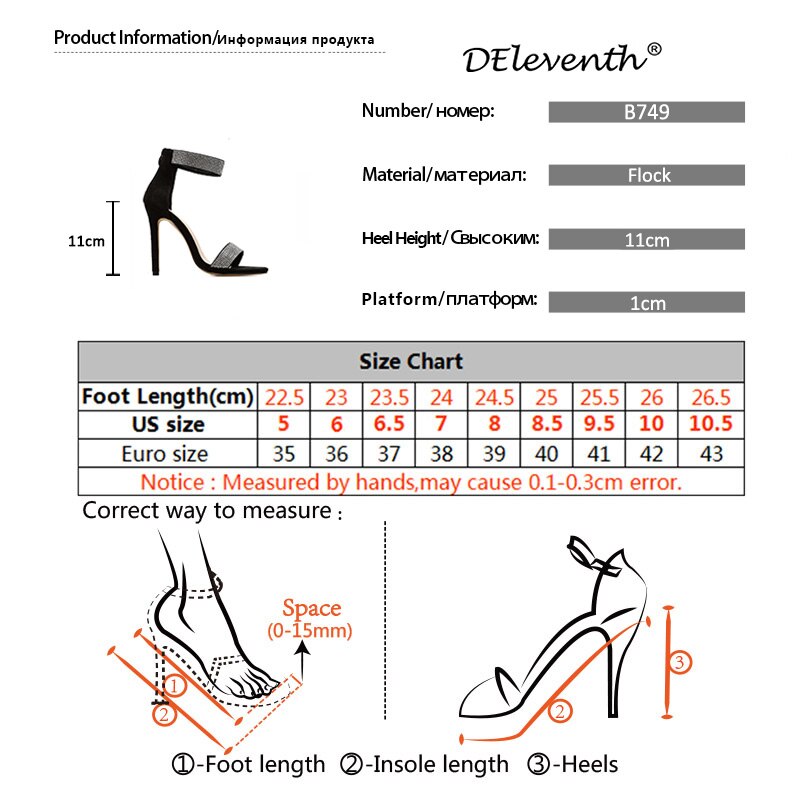 Crystal High Heels Women Sandals