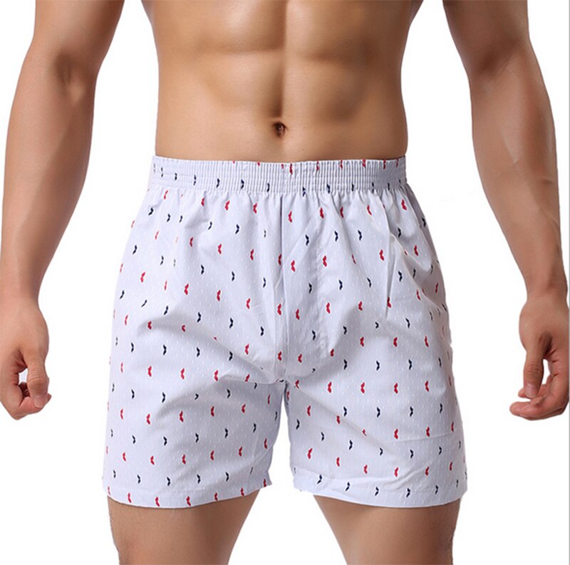 New Men Underwear Sexy Boxers Loose Shorts Men&#39;s Trunks Comfortable Short Sleep Homewear Men Casual Boxer Underpants Nightwear