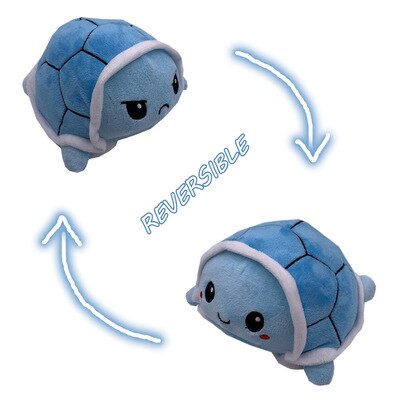 2021 reversible tortoise plush toys flip stuffed turtle reversible doll Peluche flip toys Cute Simulation tortoise Plush Toys