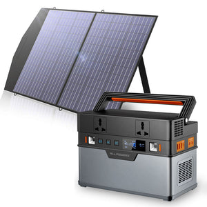 700W Portable Power Station 100W Foldable Solar Panel