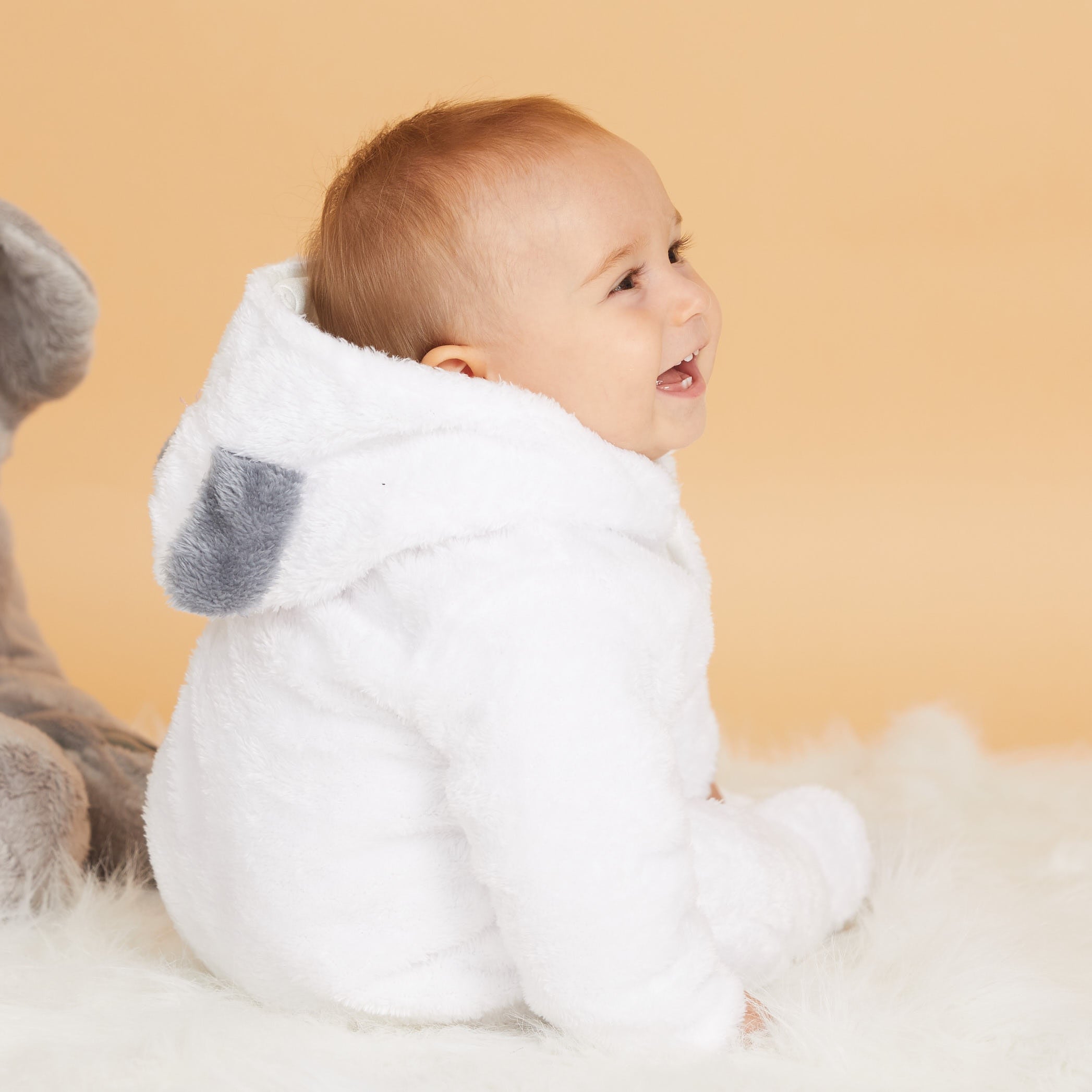 New Winter Warm Cotton Casual Newborn Hooded Romper