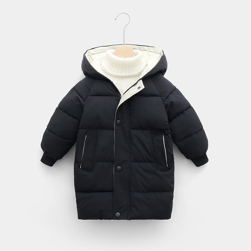 Children Long Warm Winter Jackets