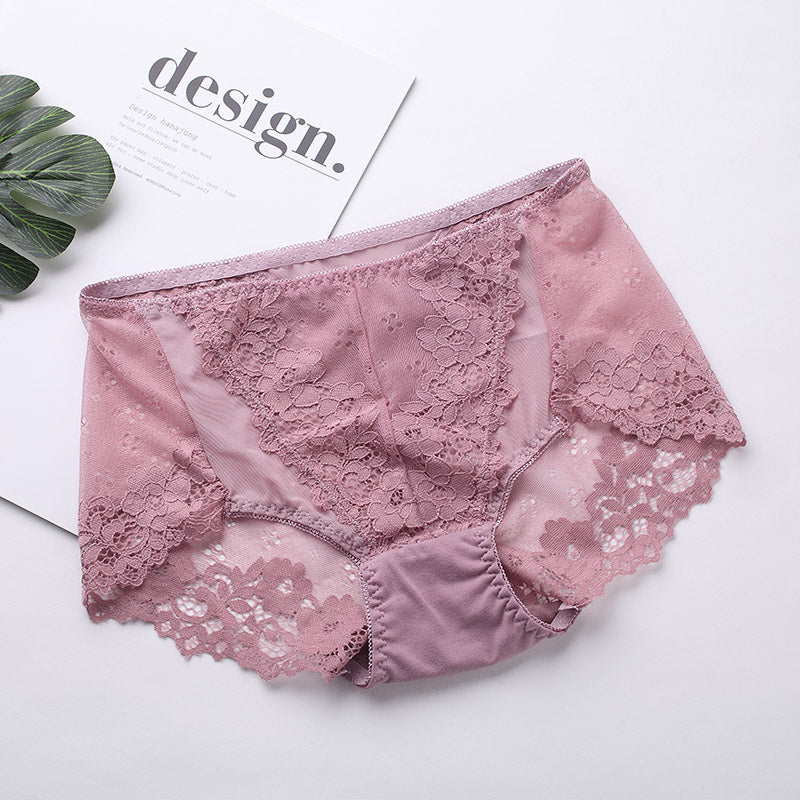 Lace Panties Seamless Cotton Breathable Panty