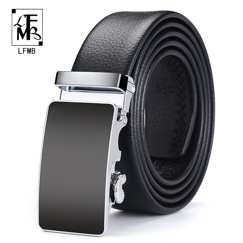 lfmb]men Belt Genuine Leather Automatic Men Belt Luxury Strap Belt For Men Designer  Belts Men High Quality Fashion Belt