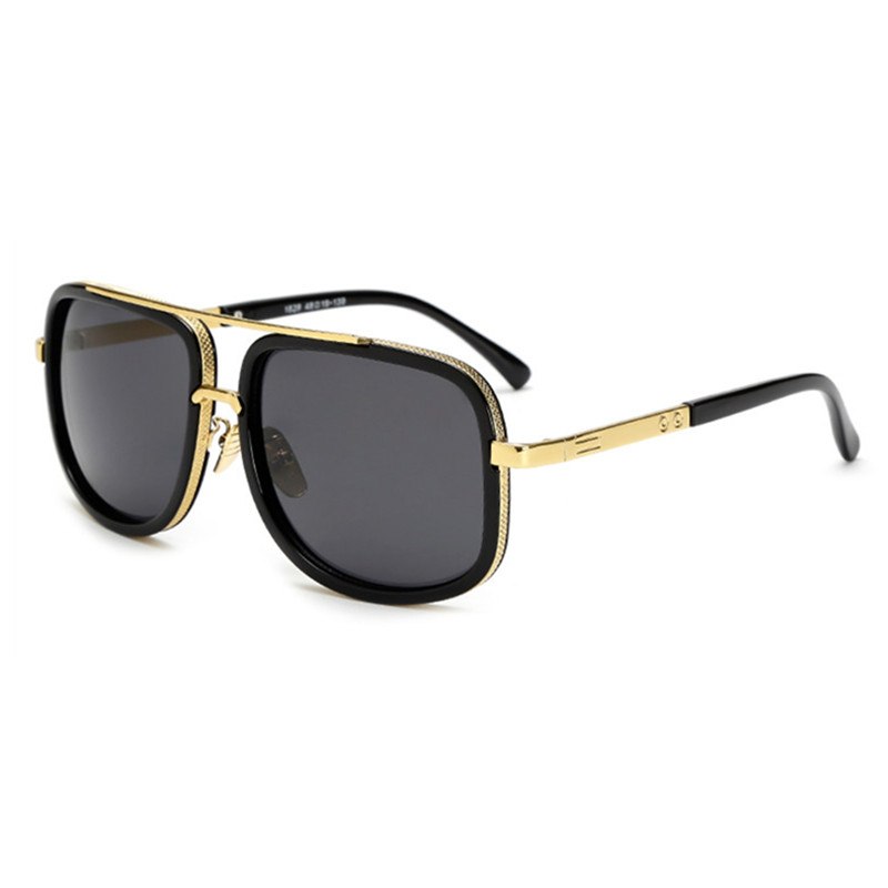 AHMESA Cool Sunglasses Men New Square Polarized Sunglasses Men Luxury  Rectangle Metal Male Sun Glasses Vintage Driving Eyeglass (Color : BLACK  BLACK) : Buy Online at Best Price in KSA - Souq