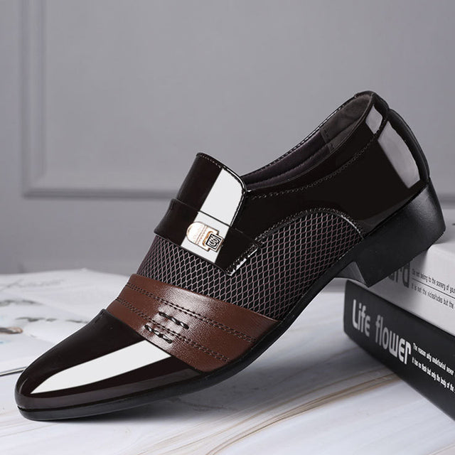 Men Leather Oxfords Fashion Business Dress Men Shoes