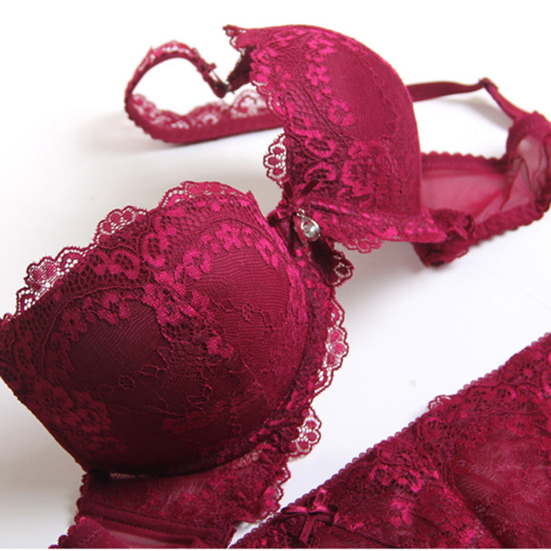New Lace Lingerie Bra Set Women Sexy Bra Set Push Up Bras – Chilazexpress  Ltd