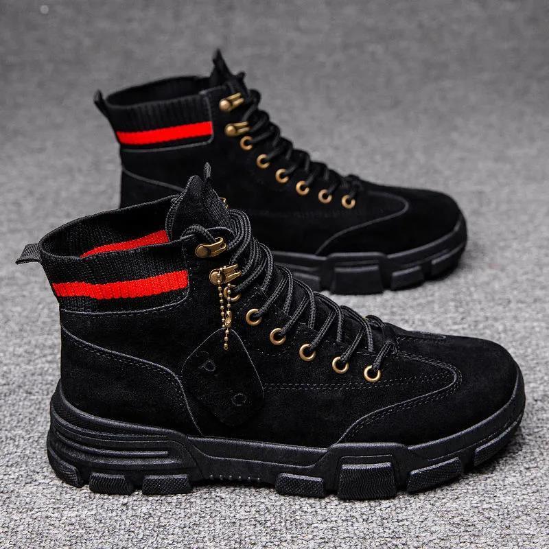 New Men Waterproof Military Leather Boots