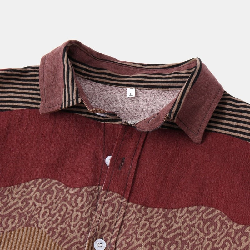 Men's Vintage Loose Short Sleeve Casual Shirts