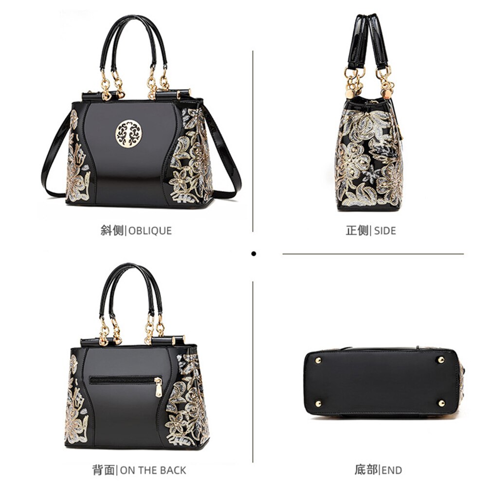 Elegant Leather Large Capacity Women's Handbag