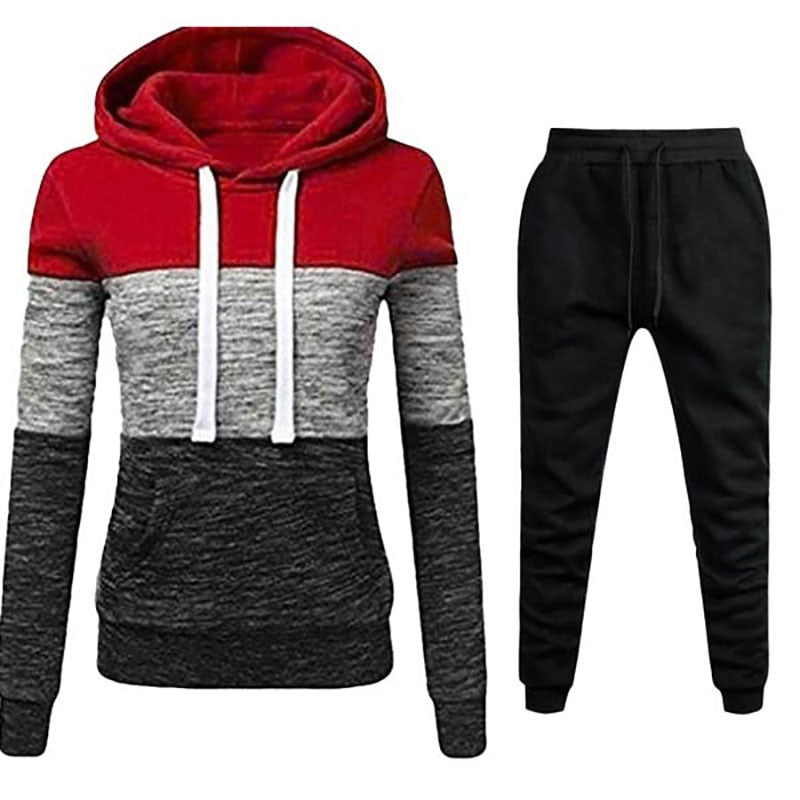 Two Piece Set Casual Women Tracksuit Hoodies and Pants
