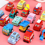 Mini Car Model Toy Pull Back Car Toys Engineering Vehicle Fire Truck Kids Inertia Cars Boy Toys