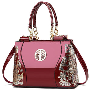 Elegant Leather Large Capacity Women's Handbag