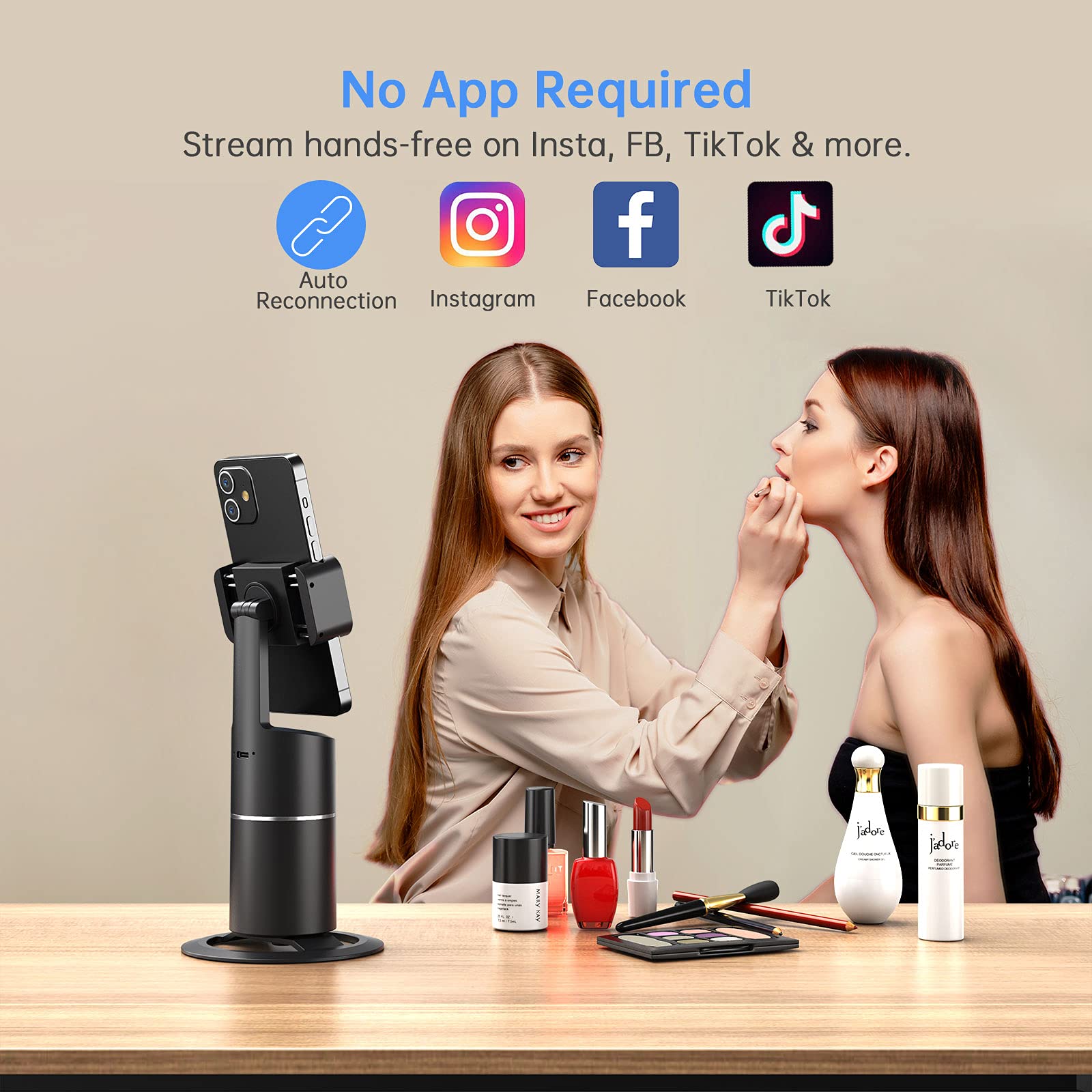 Auto Face Tracking Phone Selfie Stick