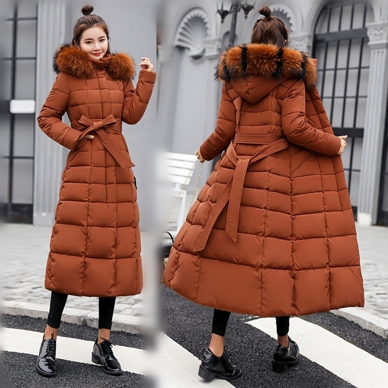 2022 new women's winter fur collar coat jacket