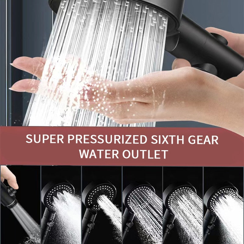 Adjustable High-Pressure Water Saving Shower Head