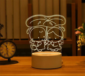 Cute Pokemon Pikachu Anime Figures 3D Led Night Light Model Toys Children Bed Room Decor Birthday Gift Christmas Gifts for Kids