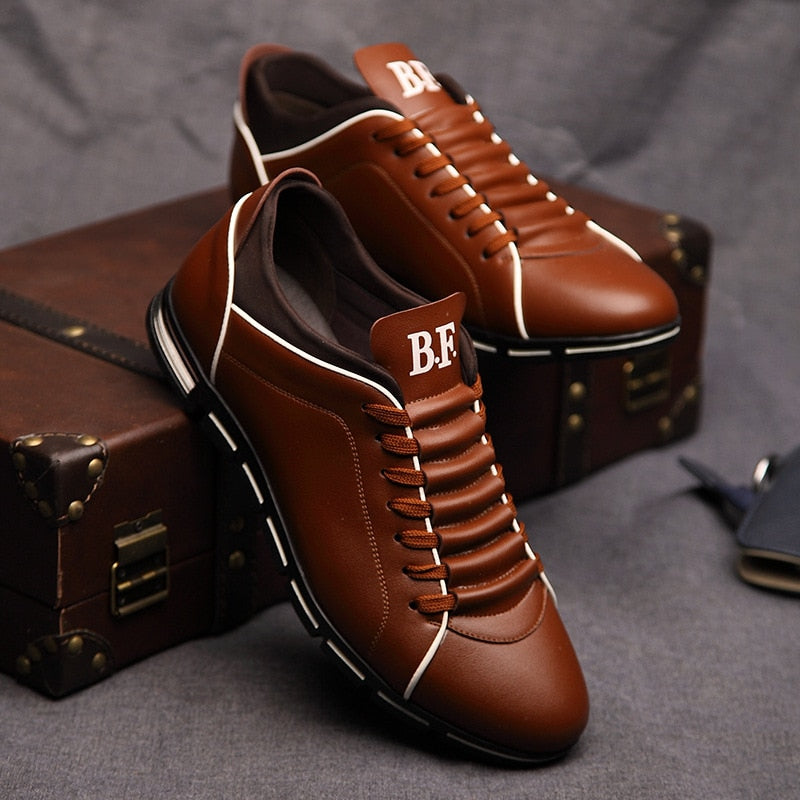 Fashion Solid Leather Shoes