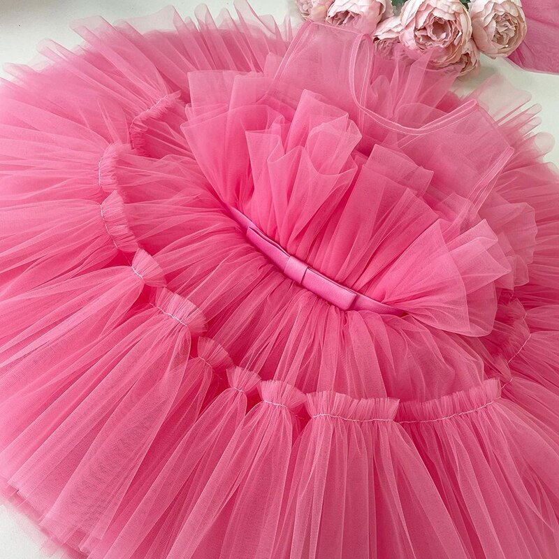 Elegant Princess Gown Baby Clothes for Birthday and weddings