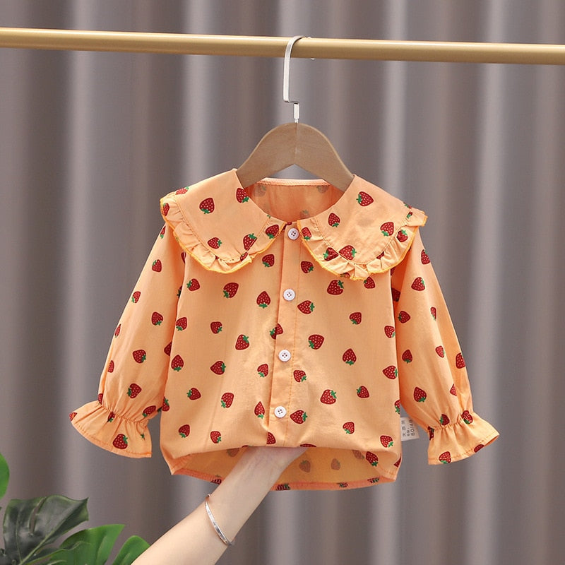 Spring Thin Blouses Infant Boy Shirt Clothes for 1 2 3 4 Years