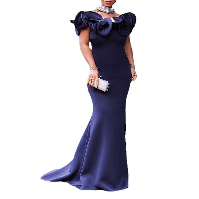 Women Long Luxury Off-Shoulder Evening Dress