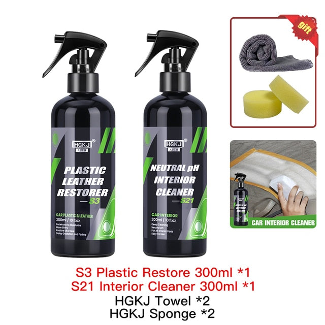 HGKJ S3 Car Interior Spray Cleaner Protectant