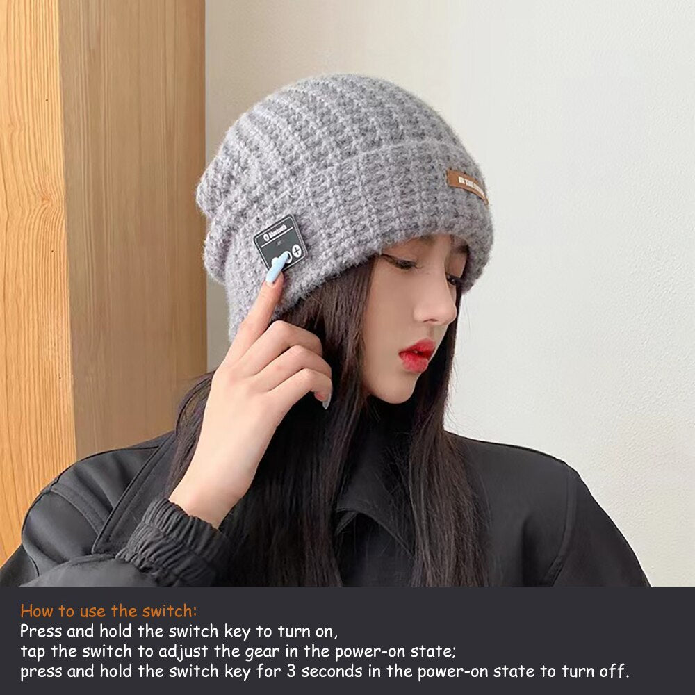 Winter Wireless Headphone Hats