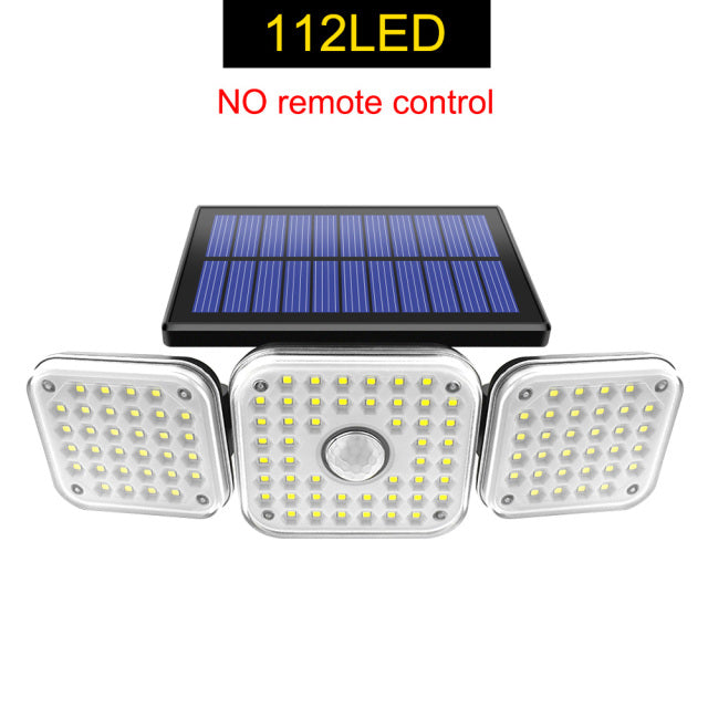 182/112 LED Wall Lamp with Adjustable Heads Security Solar Light
