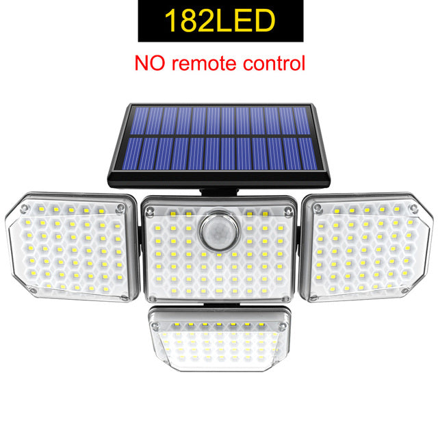 182/112 LED Wall Lamp with Adjustable Heads Security Solar Light