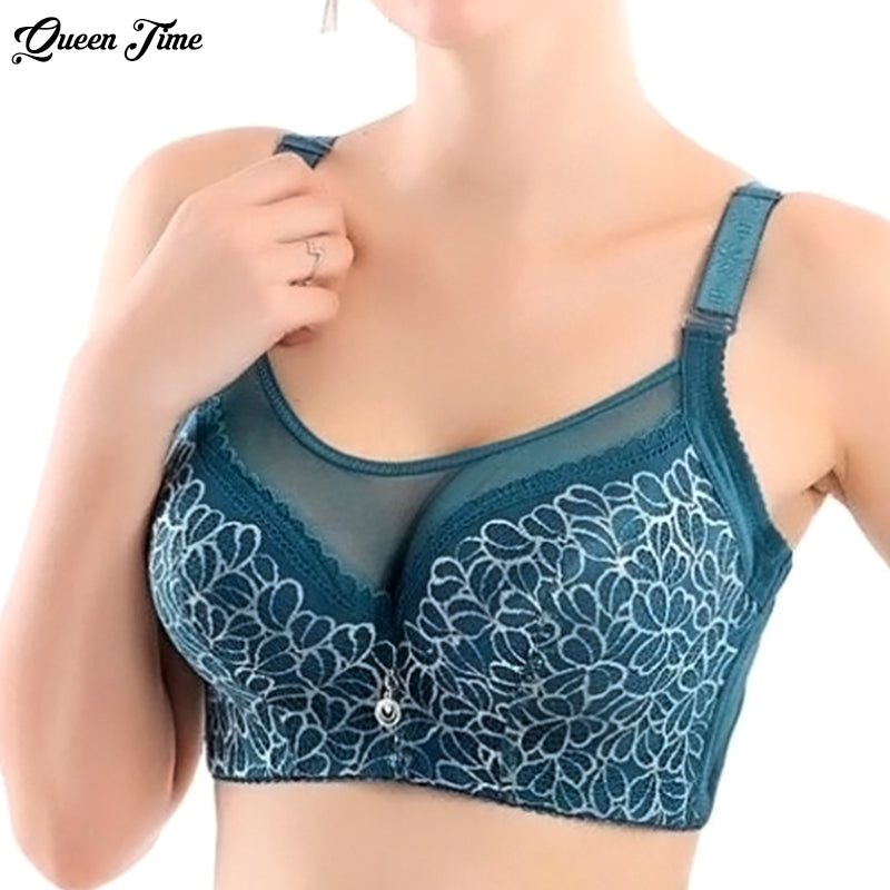 Ladies Sexy Underwire Large Cup Push Up Lace Bra 80 85 90 95 100 D