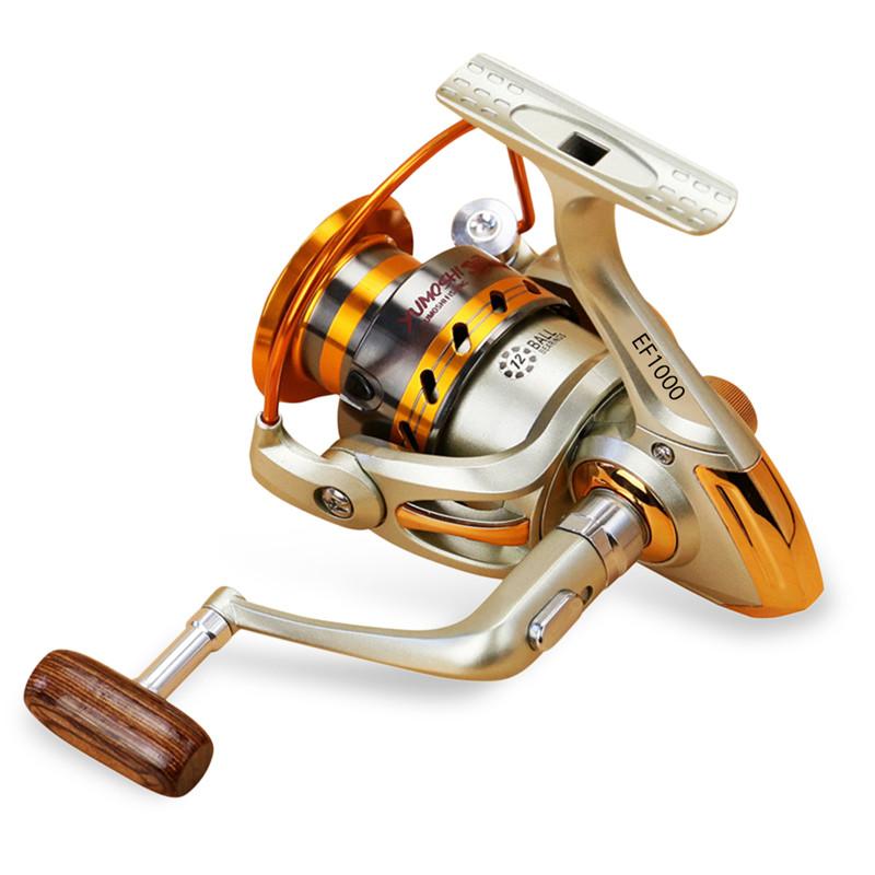 Yumoshi EF1000-7000 12BB 5.2:1 heavy metal
 rotatable Fishing Reels Fly Wheel For Fresh/ Salt Water