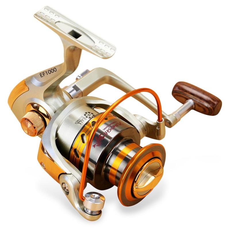 Yumoshi EF1000-7000 12BB 5.2:1 heavy metal
 rotatable Fishing Reels Fly Wheel For Fresh/ Salt Water