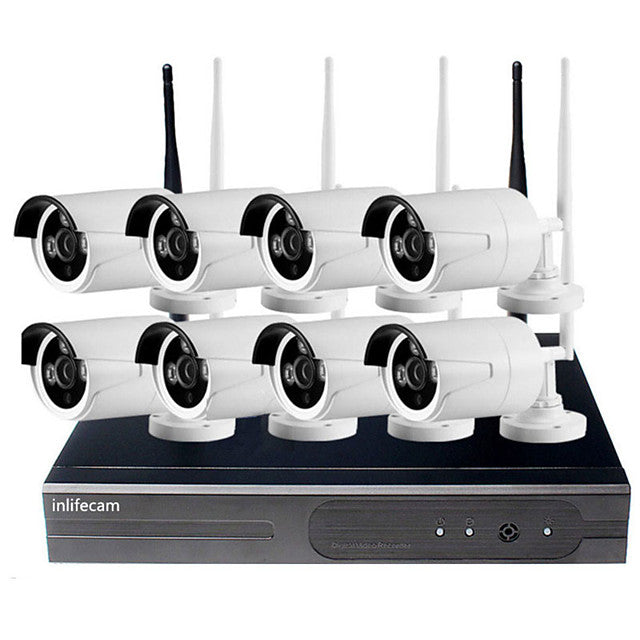 8CH Wireless NVR Kit CCTV Security System